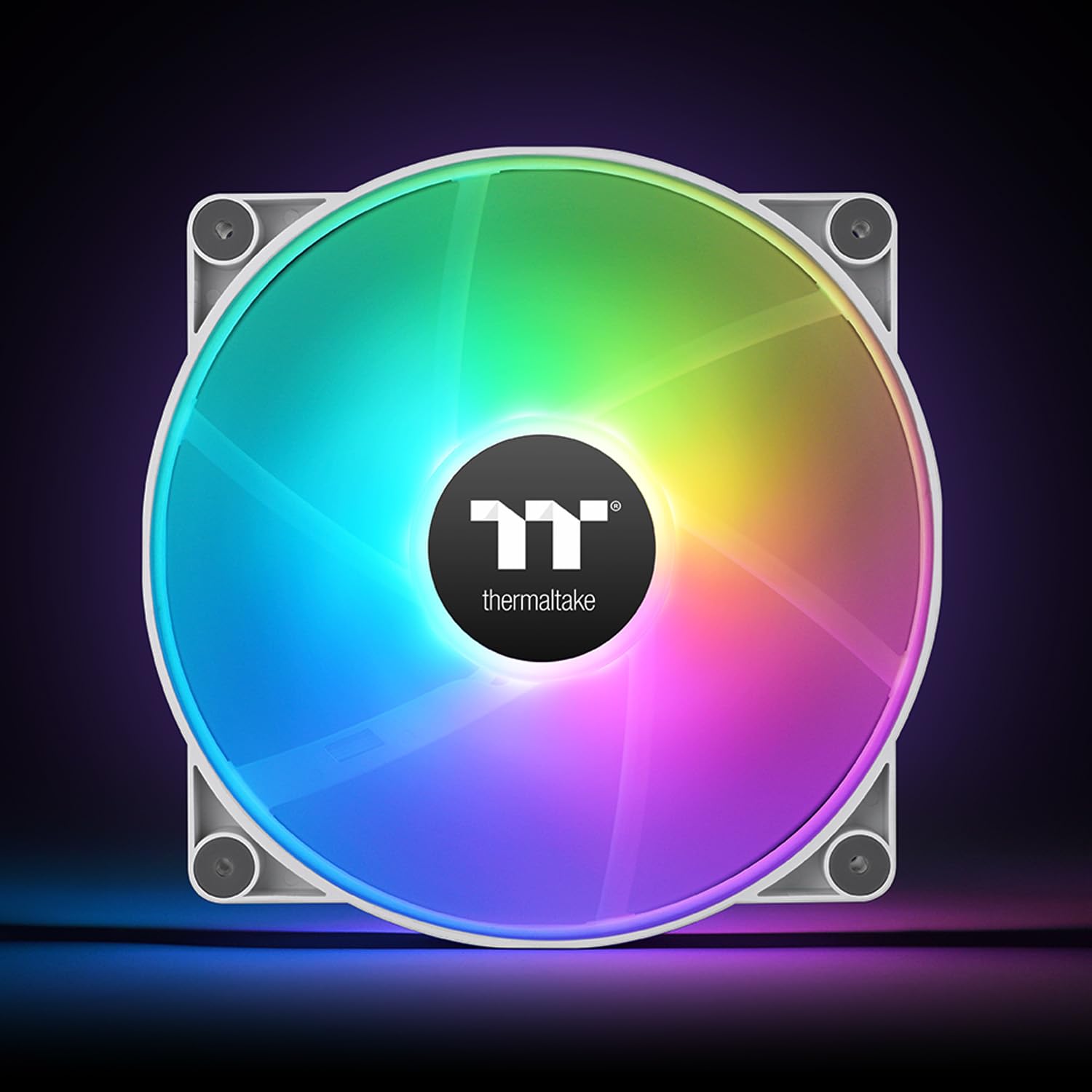 Thermaltake Ventilateur CT200 ARGB PWM, contrôlé PWM 500~900 tr/min, synchronisation de carte mère 5 V, 16,8 millions de couleurs 9 LED adressables, flux d'air 131,6 CFM, roulement hydraulique, 200