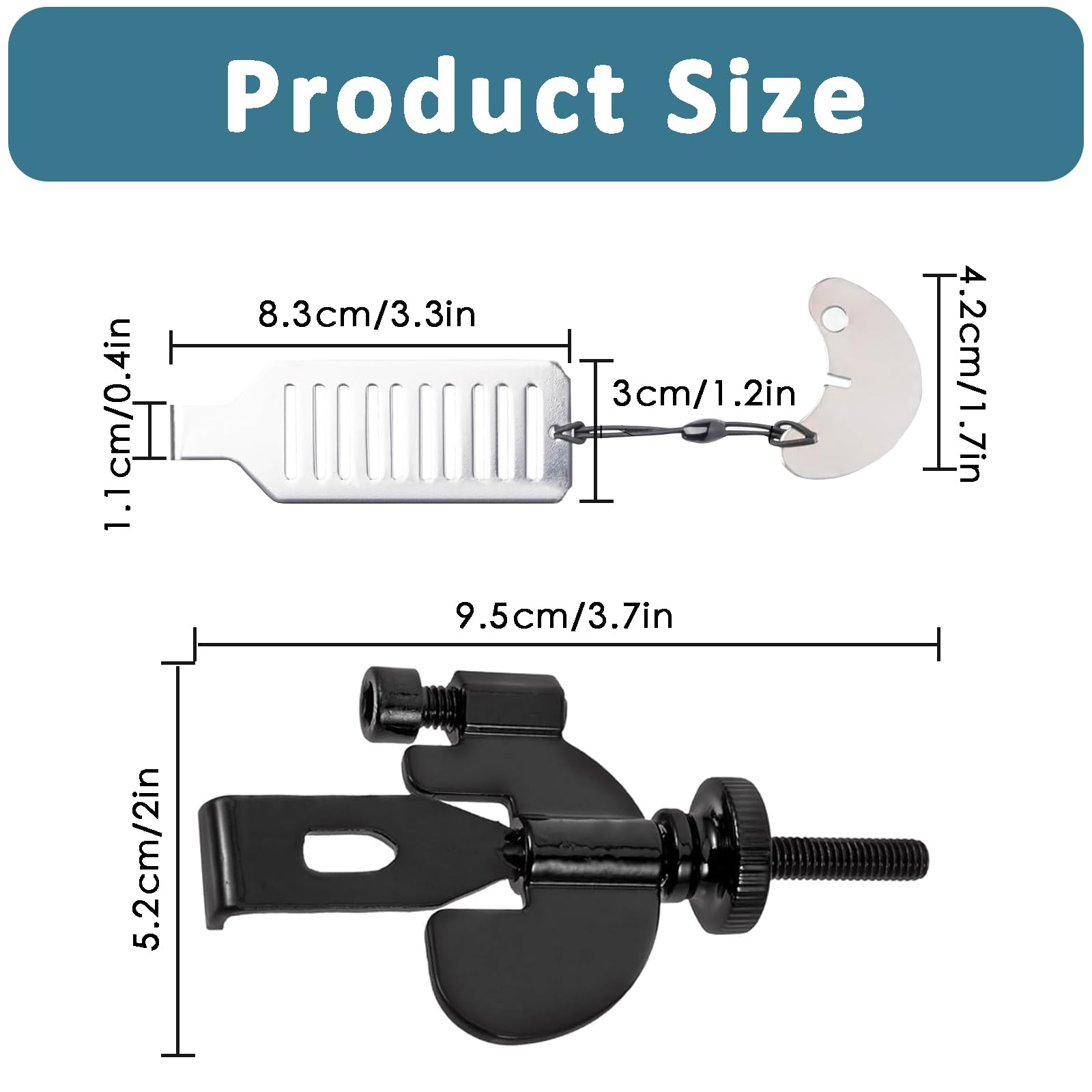 2Pcs Travel Door Lock, Portable Door Lock, Hotel Door Lock Travel Safety, Adjustable Stainless Steel Travel Heavy Duty Lock with Storage Bag for Home Hotel Apartment School - Image 2