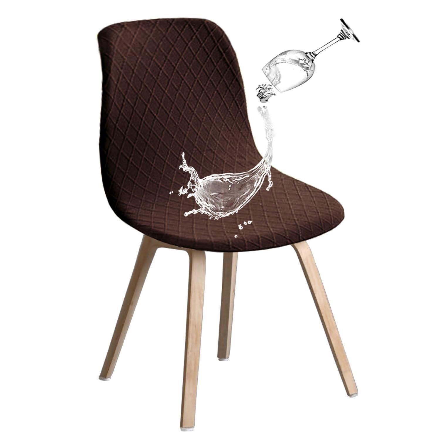 PBTMCD Dining Chair Covers, Stretch For Room Slipcovers Protectors, For,Suitable For Restaurants(Coffee,1pc)