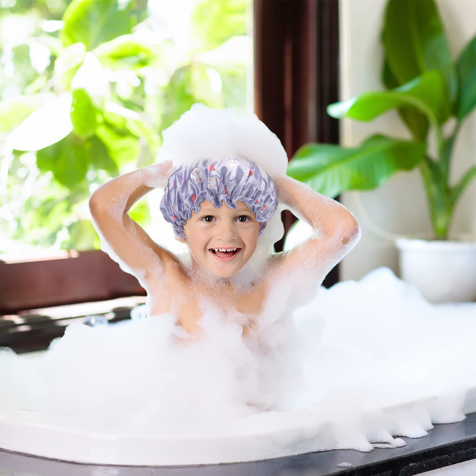 G2PLUS 2 x czepek prysznicowy wodoodporny elastyczny czepek prysznicowy dla pań salon spa