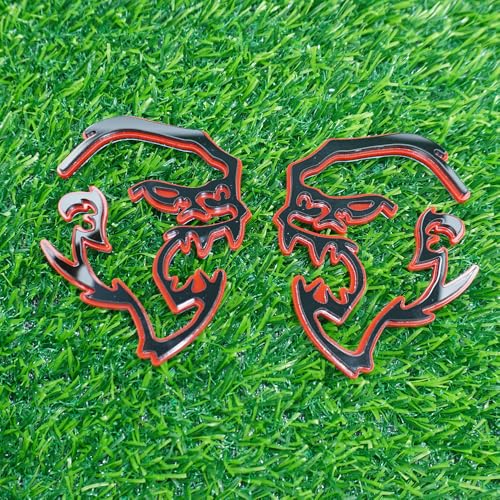 Image of 2Pc Gorilla Emblems 3D Badge Decal Sticker Fit for Universal Car Truck Motorcycles (Redline)