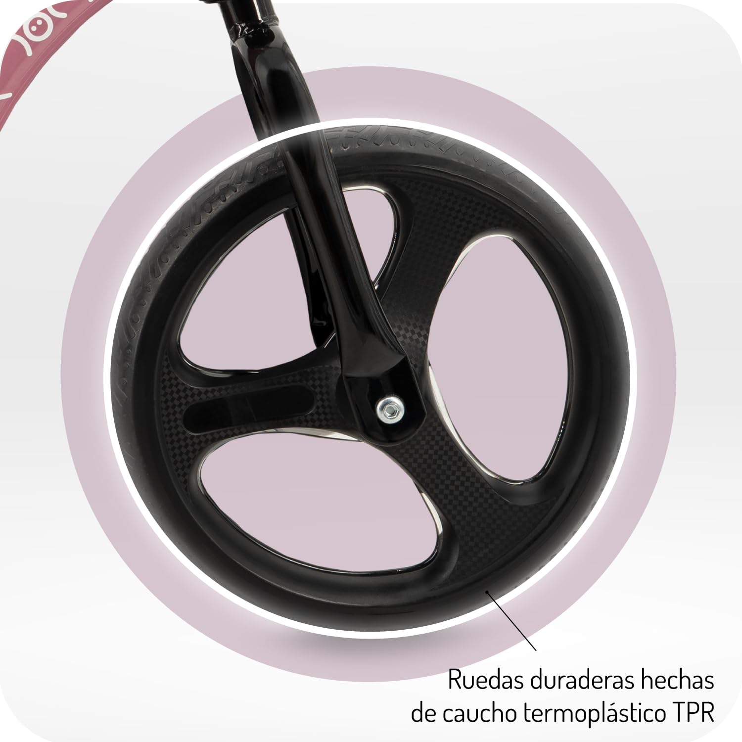 Momi Bicicleta sin Pedales ISOKA para niños de 2+ años (máx. 35 kg), 3,5 kg, Estructura metálica Ligera, Ajuste de Manillar y sillín sin Herramientas, Ruedas de Caucho TPR con LED
