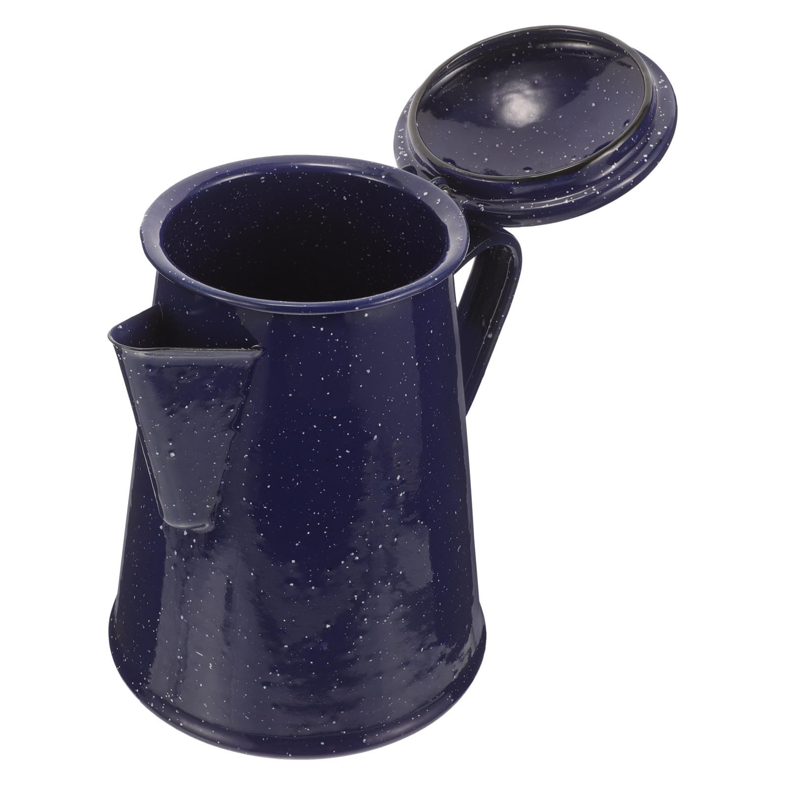 Tetera esmaltada azul de 1.2 litros con base antideslizante segura para hervir agua