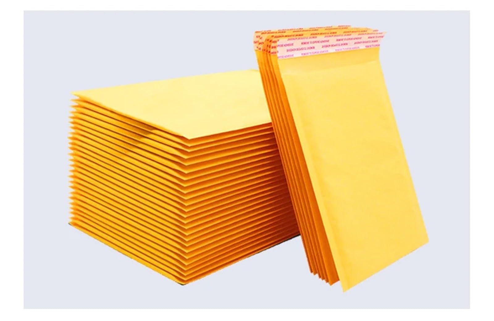 Luftpolsterumschläge 10 Stück gelbe Luftpolsterumschläge aus Kraftpapier, Verschiedene Spezifikationen, Versandtaschen, gepolsterter Versandumschlag mit Luftpolsterversandtasche(25 * 30cm)