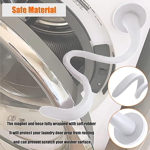 Miniatura 5 de Soporte de puerta de lavadora y tapón para lavadora de carga frontal, soporte de puerta extraíble para lavadora, tapón flexible de puerta de