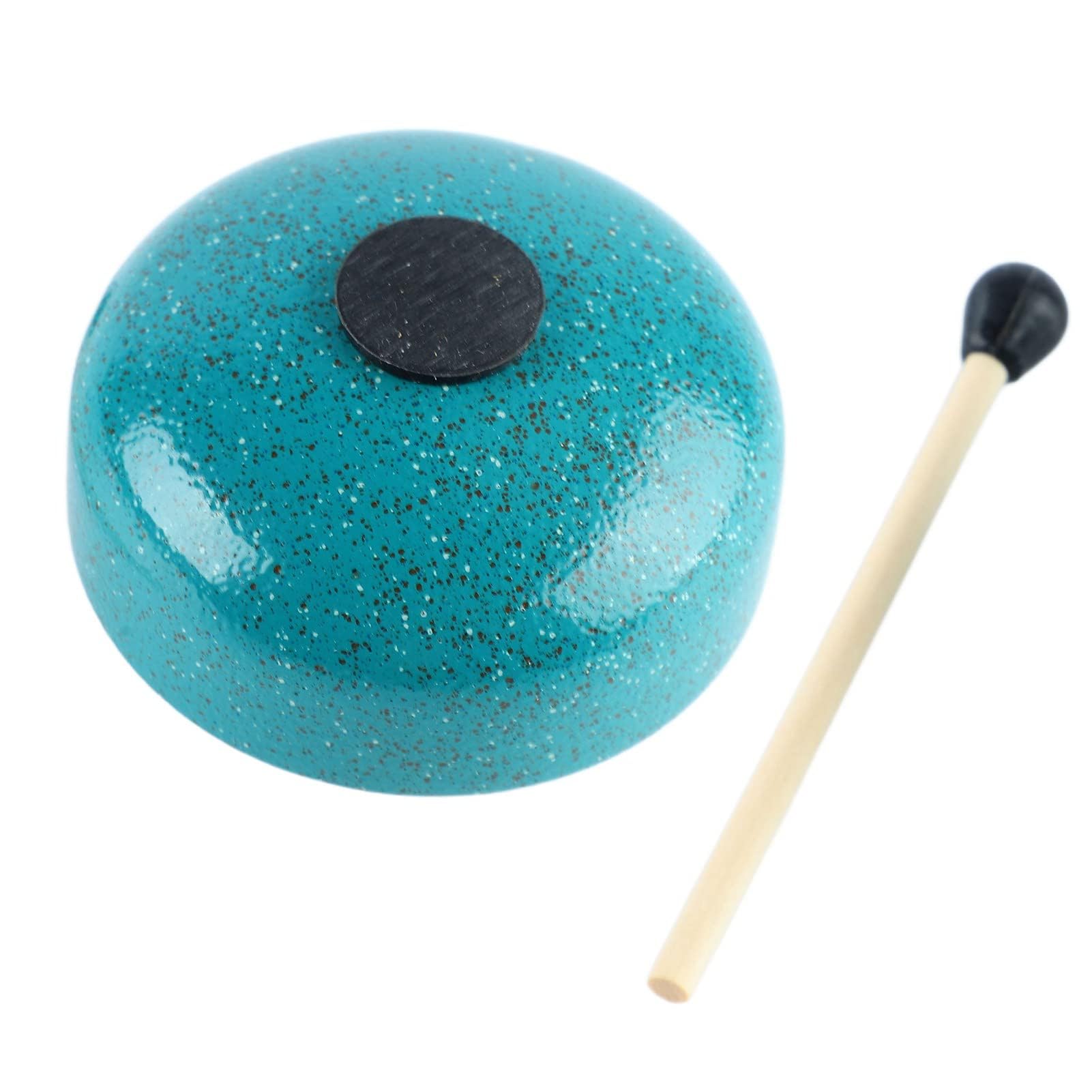 Tongue Drum 6 Notes, Handpan Drums Instrument Perkusyjny z pałeczką do Rozrywki Muzycznej (Zielony)