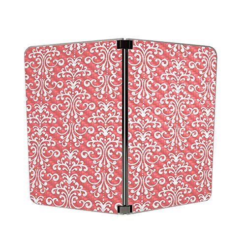 Image of MIGHTY SKINS MightySkins Carbon Fiber Skin for Microsoft Surface Duo - Coral Damask | Protective, Durable Textured Carbon Fiber Finish | Easy to Apply, Remove, and Change Styles | Made in The USA