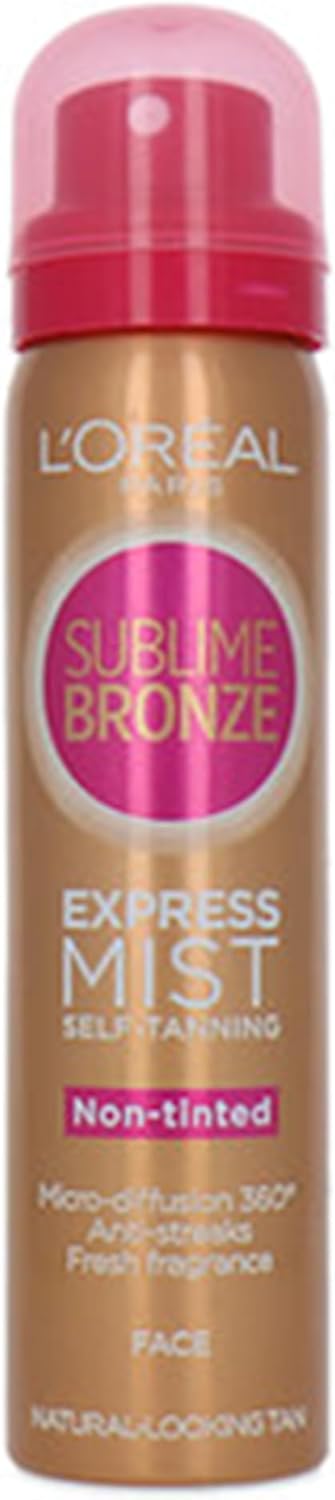 L’Oréal Sublime Bronze Express Mist Face Self-Tanning Non-Tinted – 75 ml