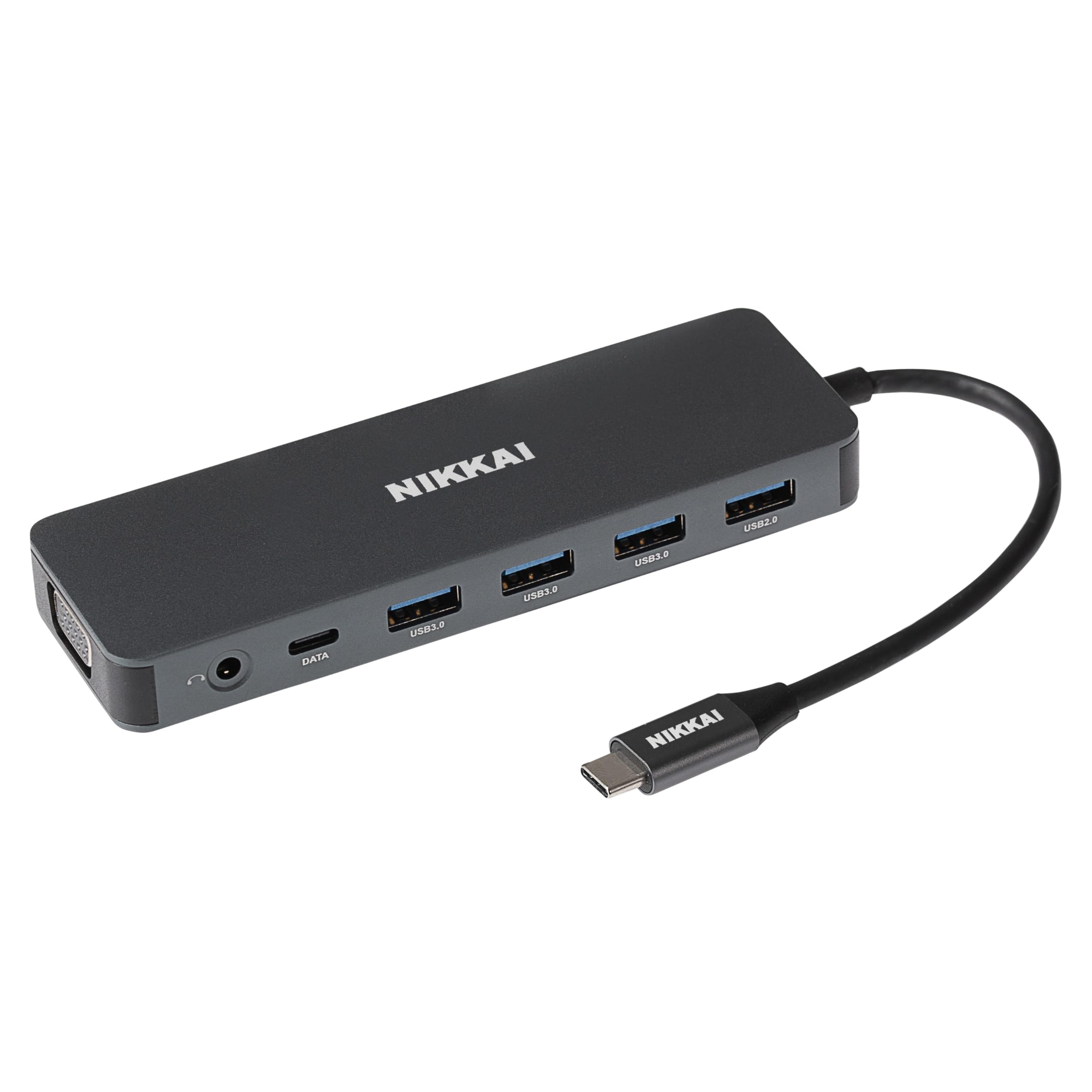 Nikkai USB C Hub Adapter, 13-in-1 with 2x USB-C / 4x USB-A / 2x HDMI/Gigabit RJ45 / VGA/SD / 3.5mm Aux Audio for MacBook Air, MacBook Pro, Chromebook, Dell XPS, Lenovo ThinkPad and More