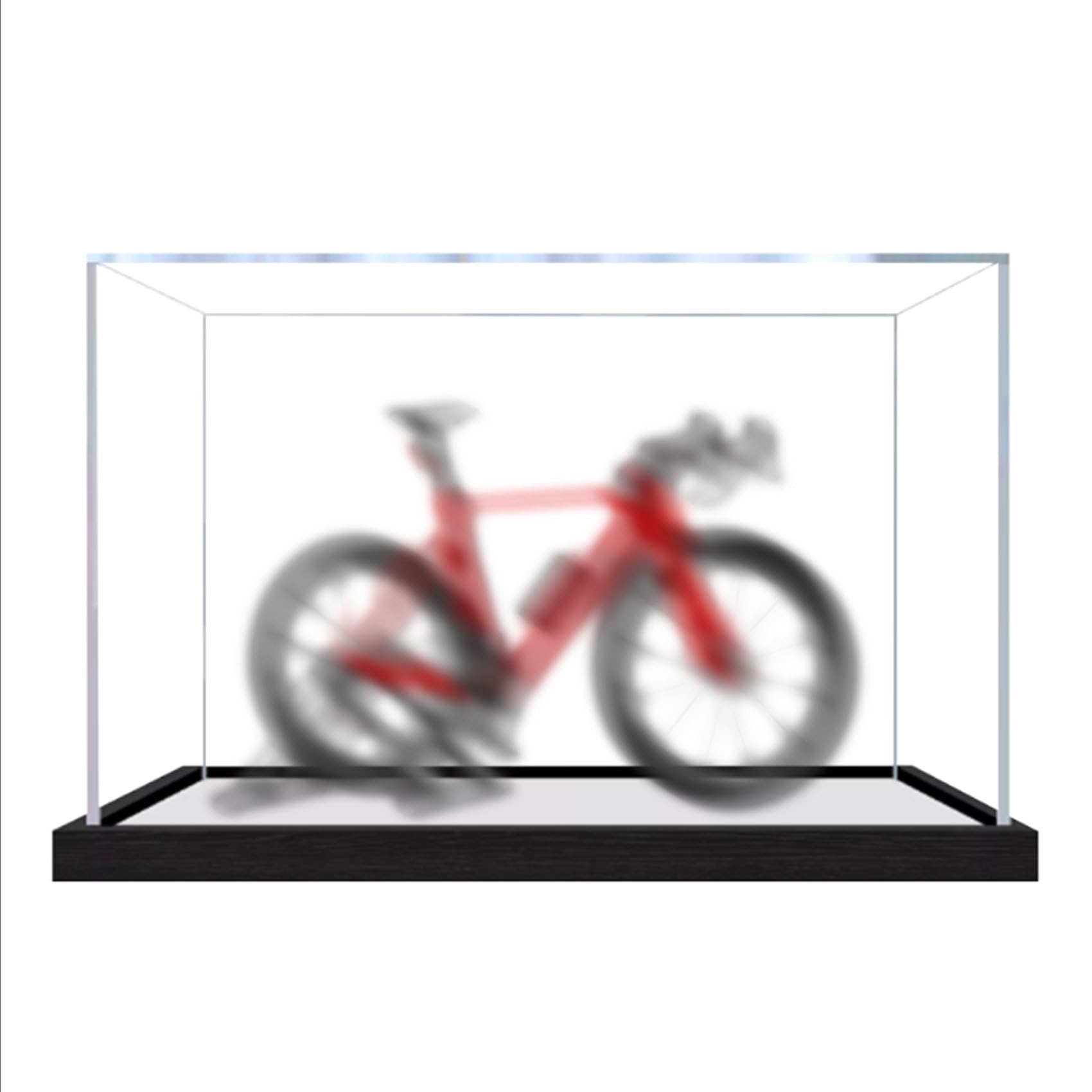 Acrylic Display Case for Le-go 11380 bicycle Model, Dustproof Display Box (display box only) (StyleC 3mm)