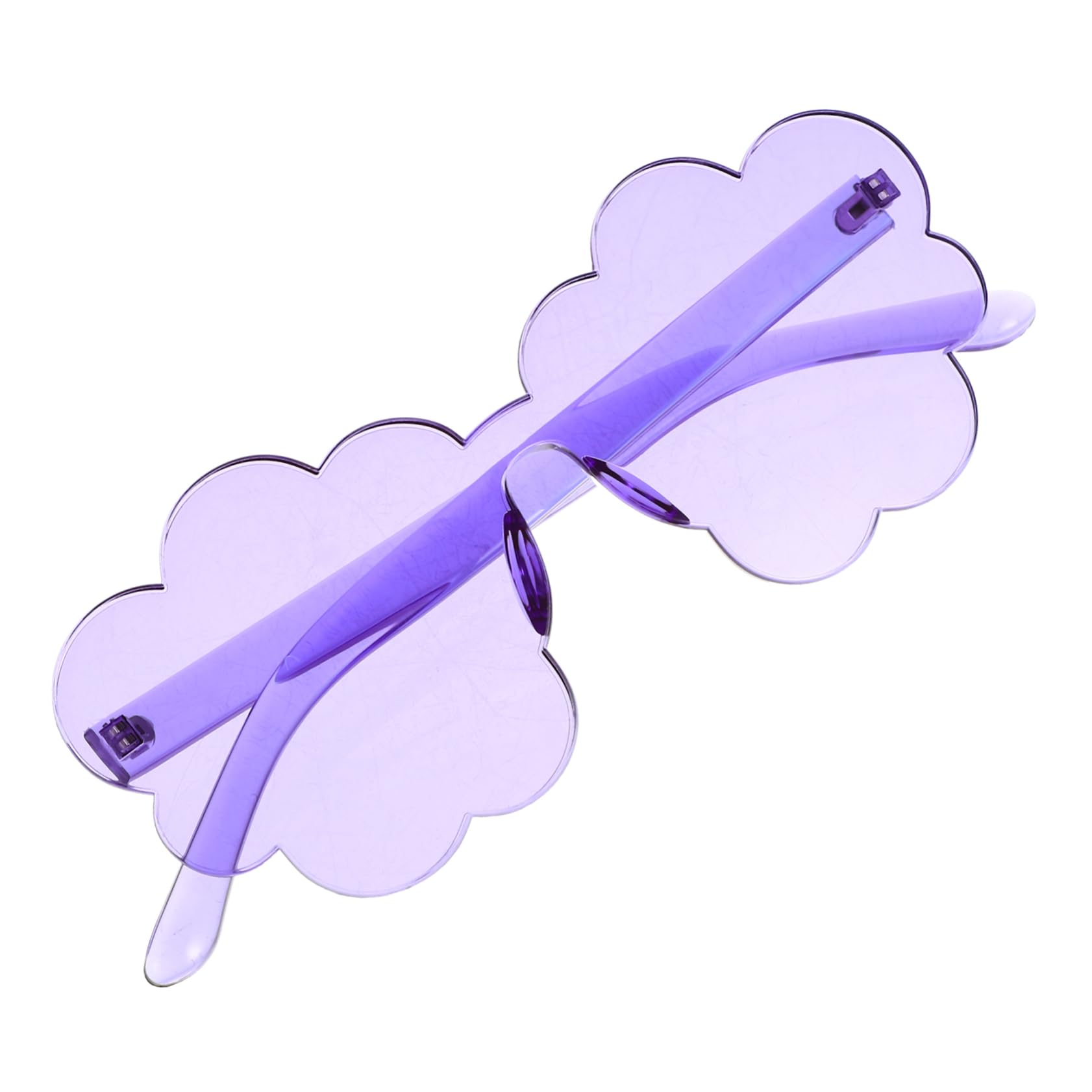 BESPORTBLE Floral Rimless Sunglasses for Women Lightweight Cloud Sunglasses Fashionable Flower Glasses for Parties Events