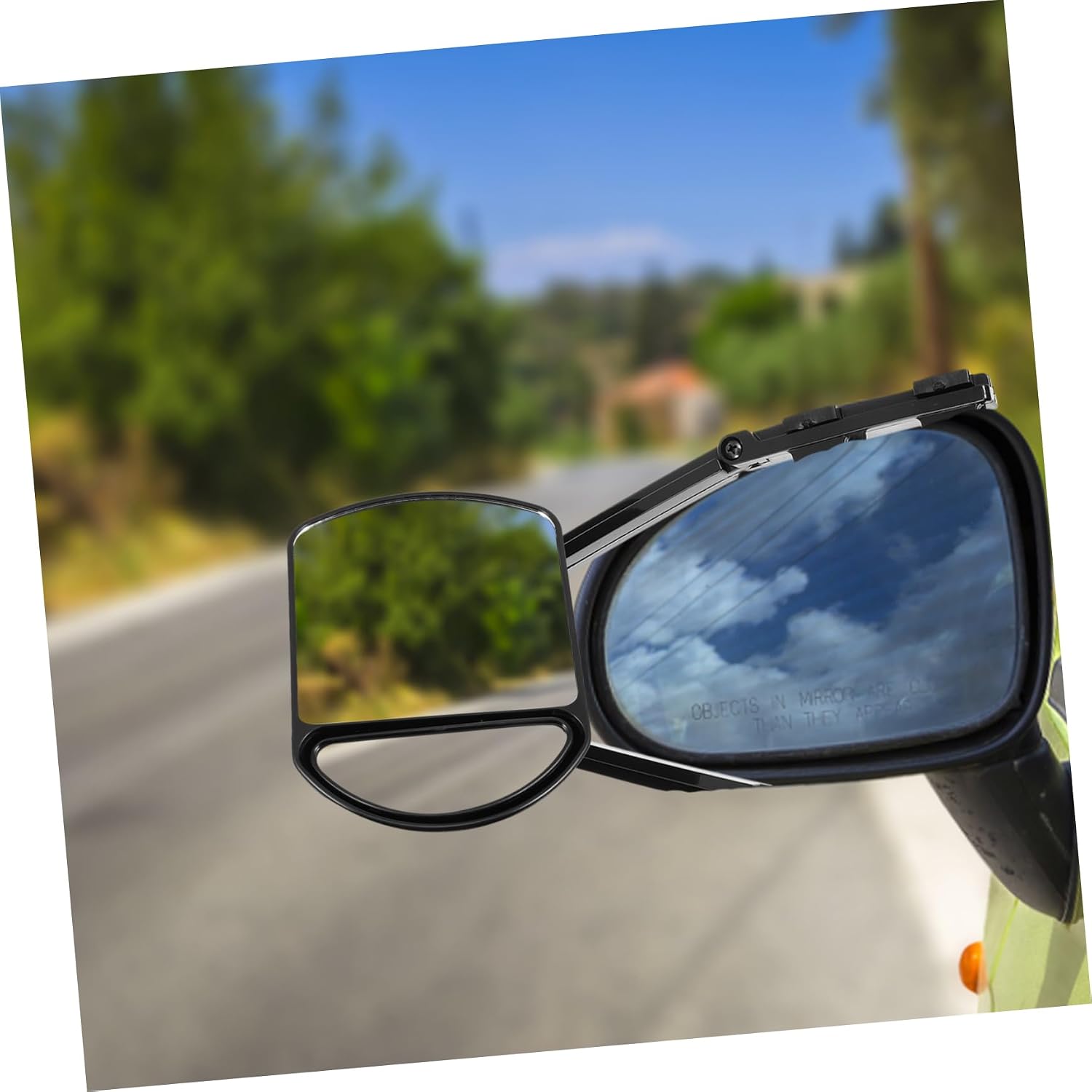 Practical Towing Mirror Extensions for Cars and Clip Convex Rearview Mirrors for Enhanced Visibility Easy Installation for Safe Towing