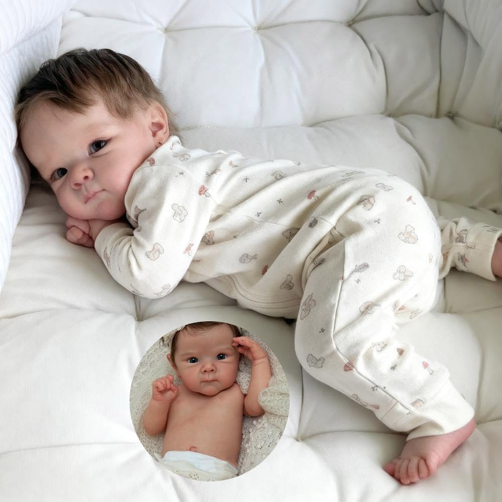 Anano Reborn Baby Dolls Vinyl Full Body Girl 18 In Realistic Baby Doll, Full Vinyl Babys Doll Washable, Real Life Babys Reborn Dolls, Lifelike Newborn Babies With Accessories