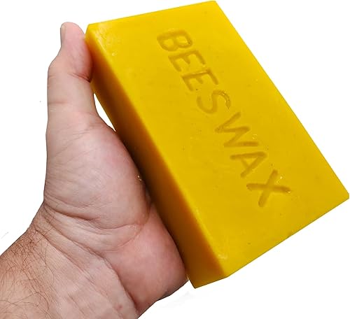 weeks honey farm La cera de abeja natural de grado alimenticio es excelente para pulir, sellar, limpiar madera, cuero y otras superficies 100% de