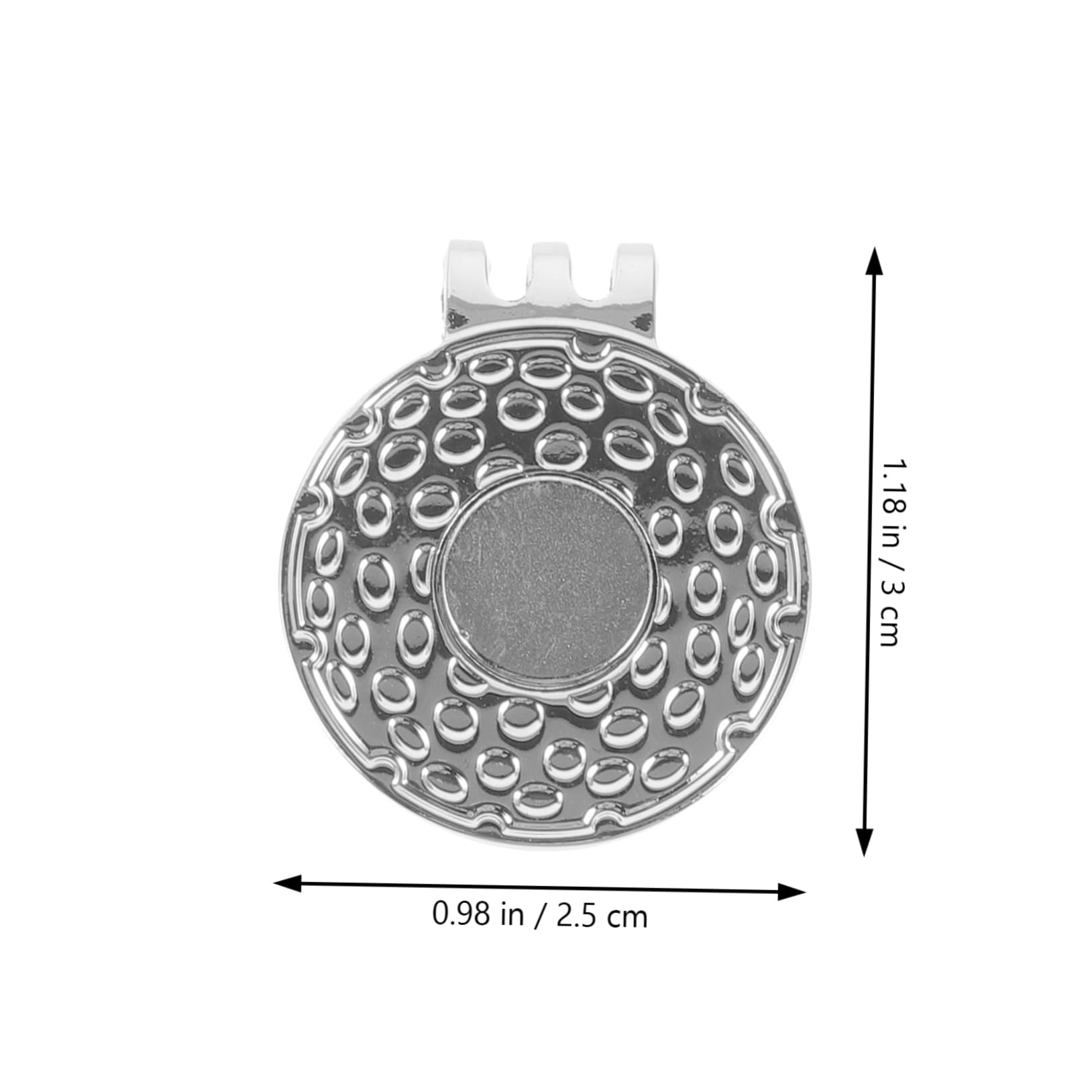 TOYANDONA Golf Marker Hutclip Metall Robuster Golfschläger Ballmarker Für Hüte Golfzubehör Zur Markierung Von Golfbällen Golfliebhaber Und Training