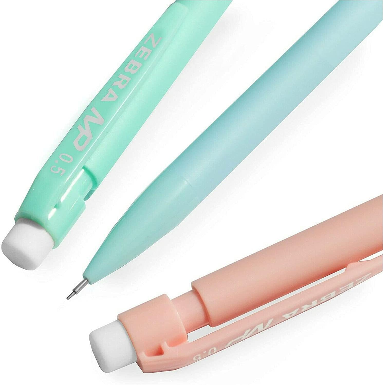 Zebra Z-Grip Smooth Ballpoint Pens & MP Mechanical Pencils - 1 of Each Pastel Barrel - In Envelope Gift Packaging - Pack of 10 - Image 3