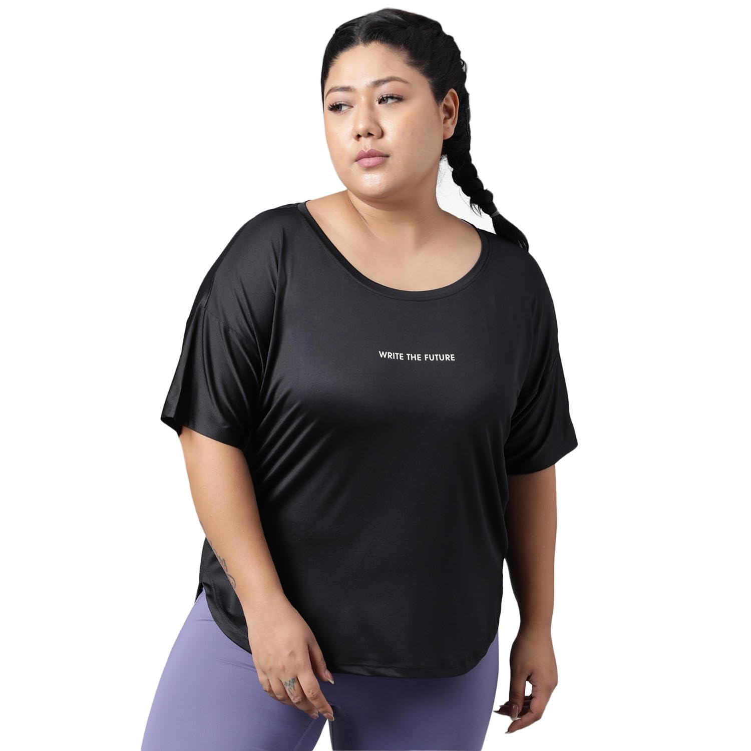 MKH Women Breathable Active Gym Wear Tshirt | Dri Fit Poly Spandex Gym Top | Lightweight, Sportswear for Workout, Running & Yoga| Round Neck Stretchable Casual Workout Top/MKHWT-1251-picture-53