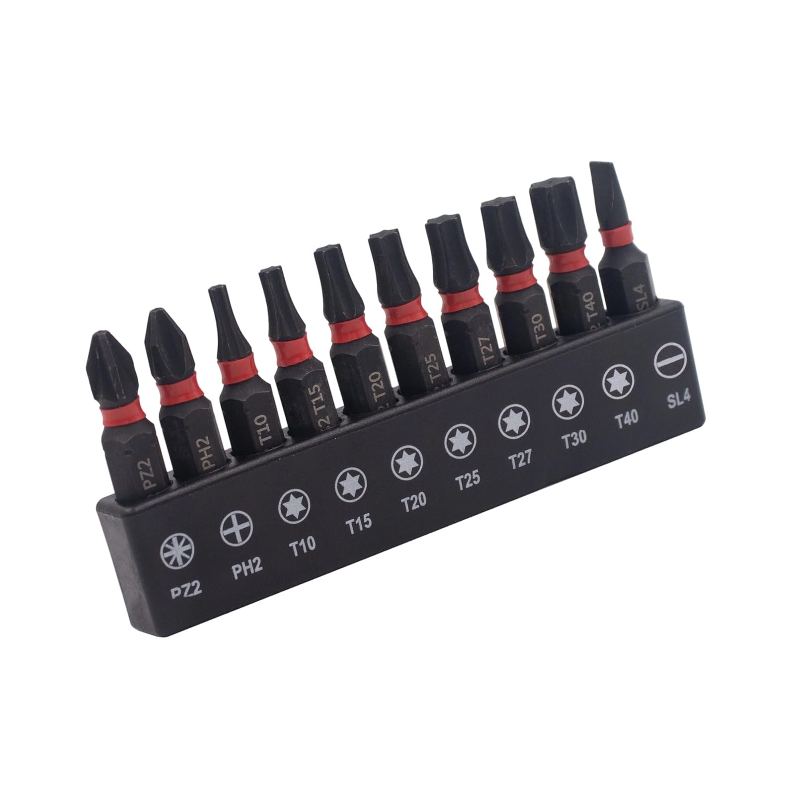 Professional Steel Bit Set 10Piece High Hardness Antislip Design for Repair Tasks Rust Resistant Tool Alloy Steel Bit Set