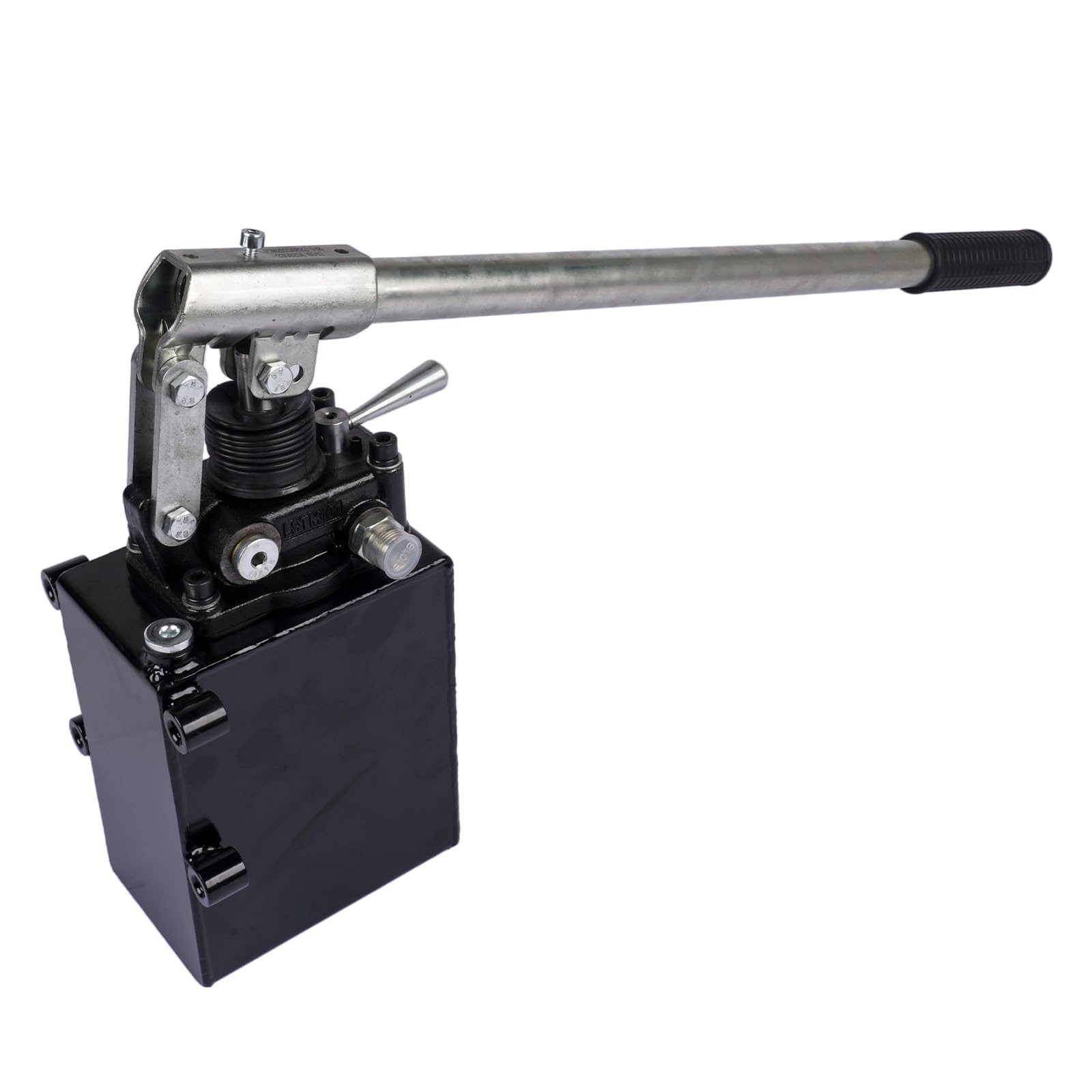 Hydraulic Piston Hand Pump with Changeover Valve for Double Acting Cylinder 2.7 CID 3600 PSI Double Acting Hydraulic Hand Pump with 1-Quart Steel Vertical Tank 3/8" NPTF Vahaha