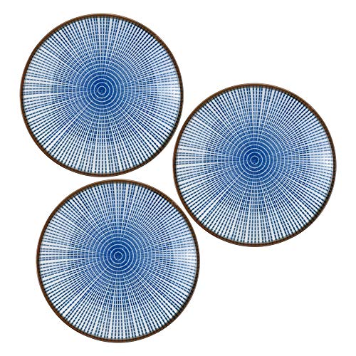 Beautyflier - Juego de 3 cuencos de cerámica esmaltada para salsa de soja y aperitivos, platos laterales, platos de servir, vajilla de estilo japonés Cover