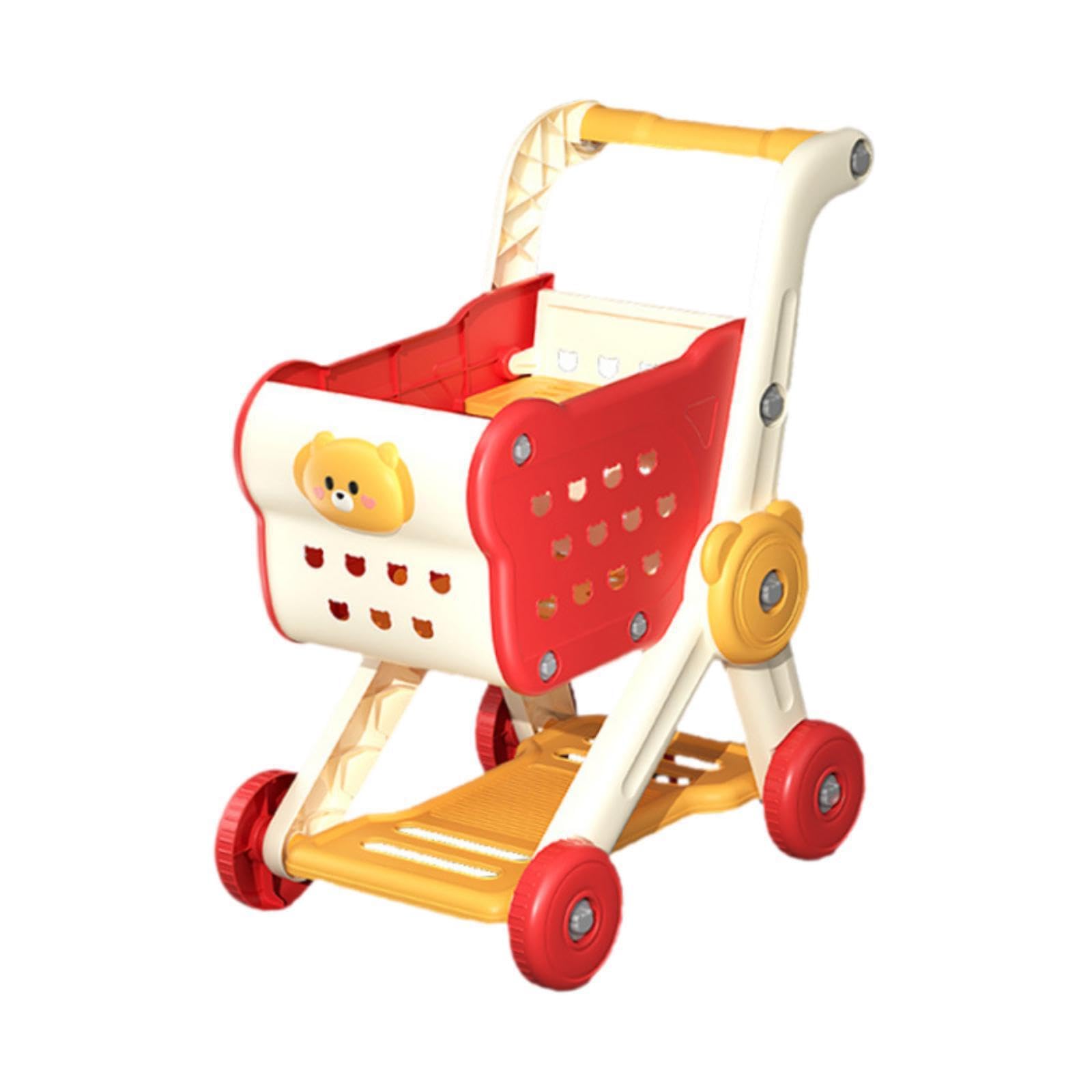 Carrello della spesa Giocattoli per bambini Divertimento educativo Mini carrelli della spesa Esperienza di stoccaggio interattiva Carrello a mano del