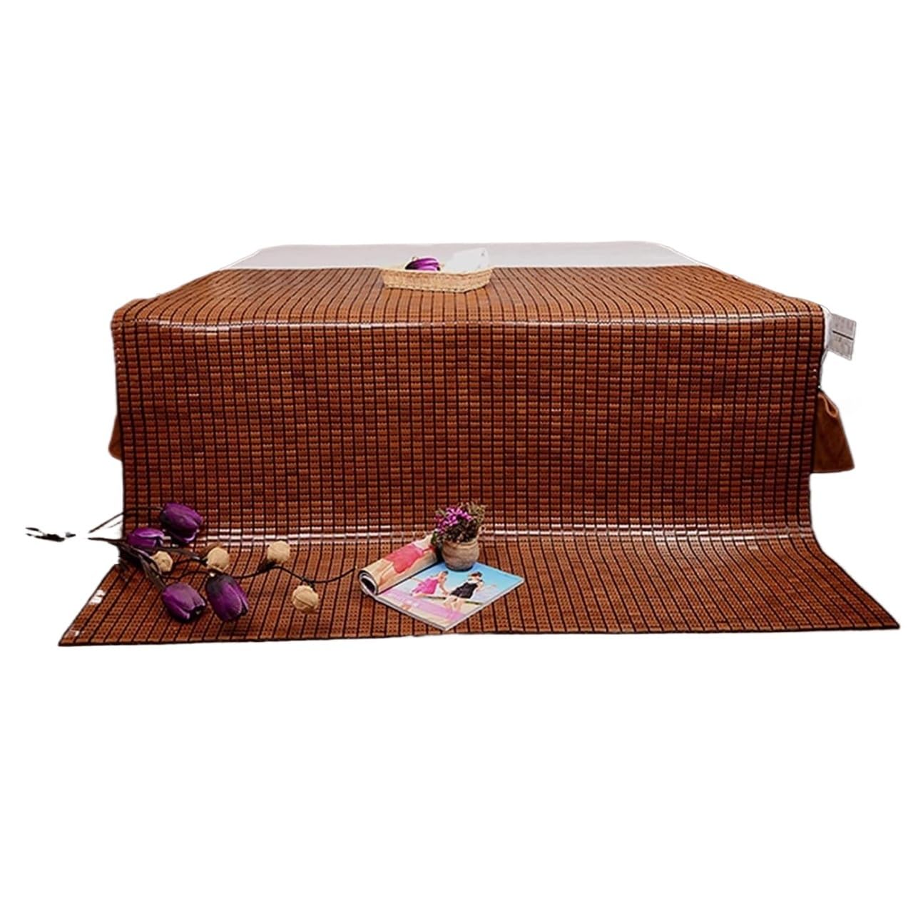 Summer Cooling Sleeping Pad Carbonized Bamboo Summer Sleep Mat Multiple Sizes(180 * 220Cm(71 * 87In))