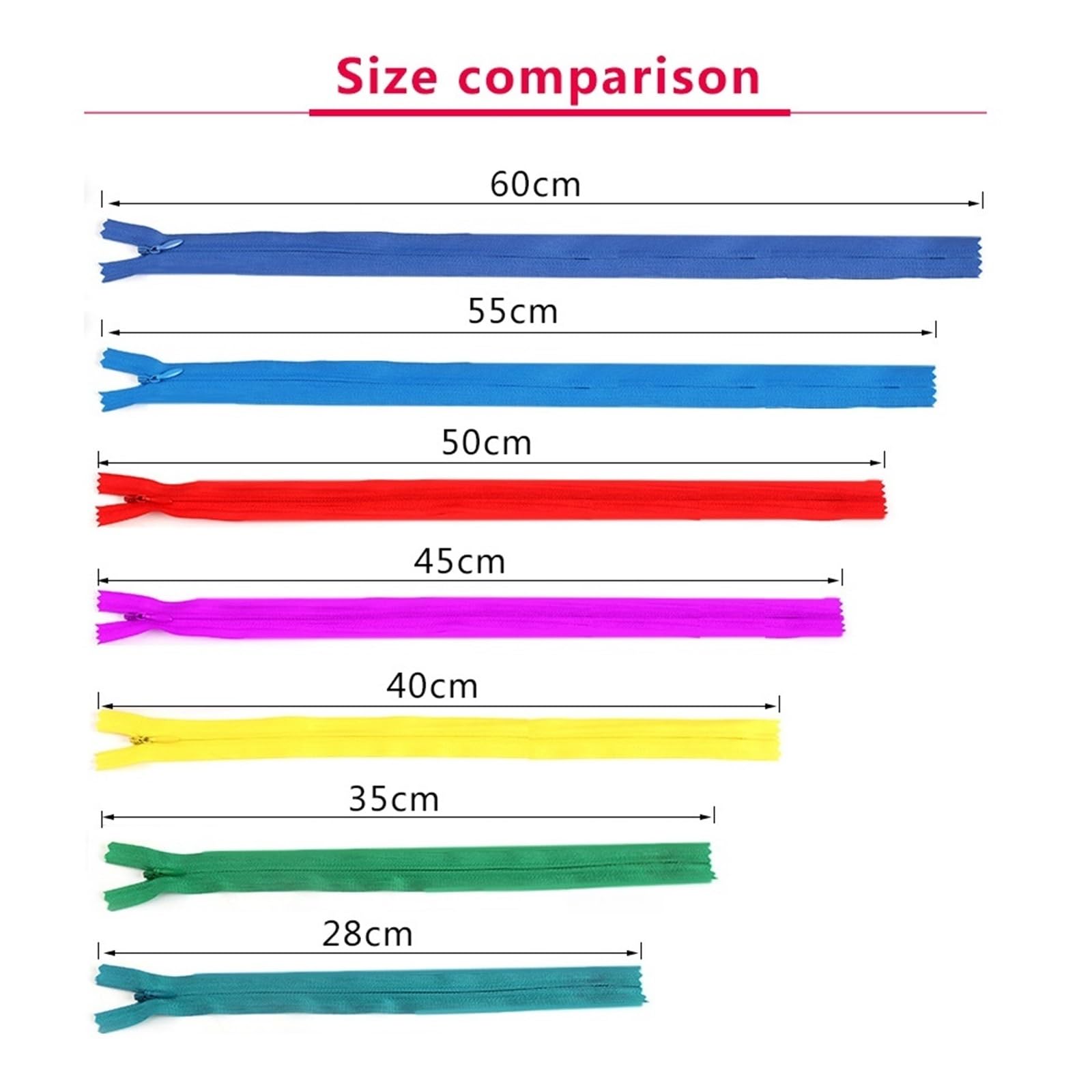 10 szt./opakowanie 28 cm 35 cm - 60 cm 3# niewidoczny zamek błyskawiczny nylonowa cewka zamek błyskawiczny do majsterkowania tkaniny akcesoria do szycia (brązowy, 40 cm)