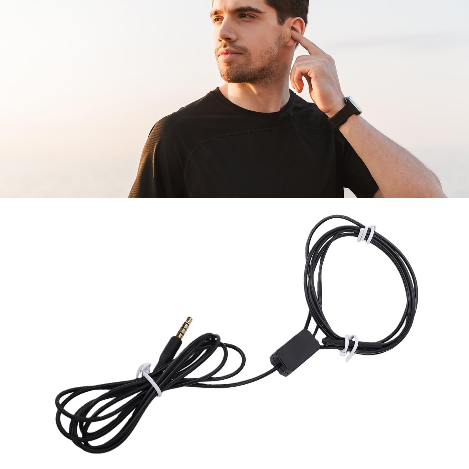 Auricolare Nascosto con Laccio da Collo, Ricevitore Magnetico Suono Chiaro da 110 DB Durata della Batteria di 3-5 Ore con Basso Consumo Energetico per Spettacoli Sul Palco