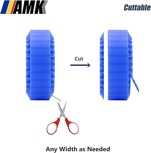 Miniatura 4 de AMK Inserto de espuma de silicona de 4.252x1.654 in para neumático de oruga 1.9, neumáticos de 1.9 pulgadas, relleno interior impermeable para 110