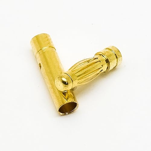 SpeedyFPV 20 pares de conectores de bala de 0.118 in Banana Plug 50A clasificados macho y hembra