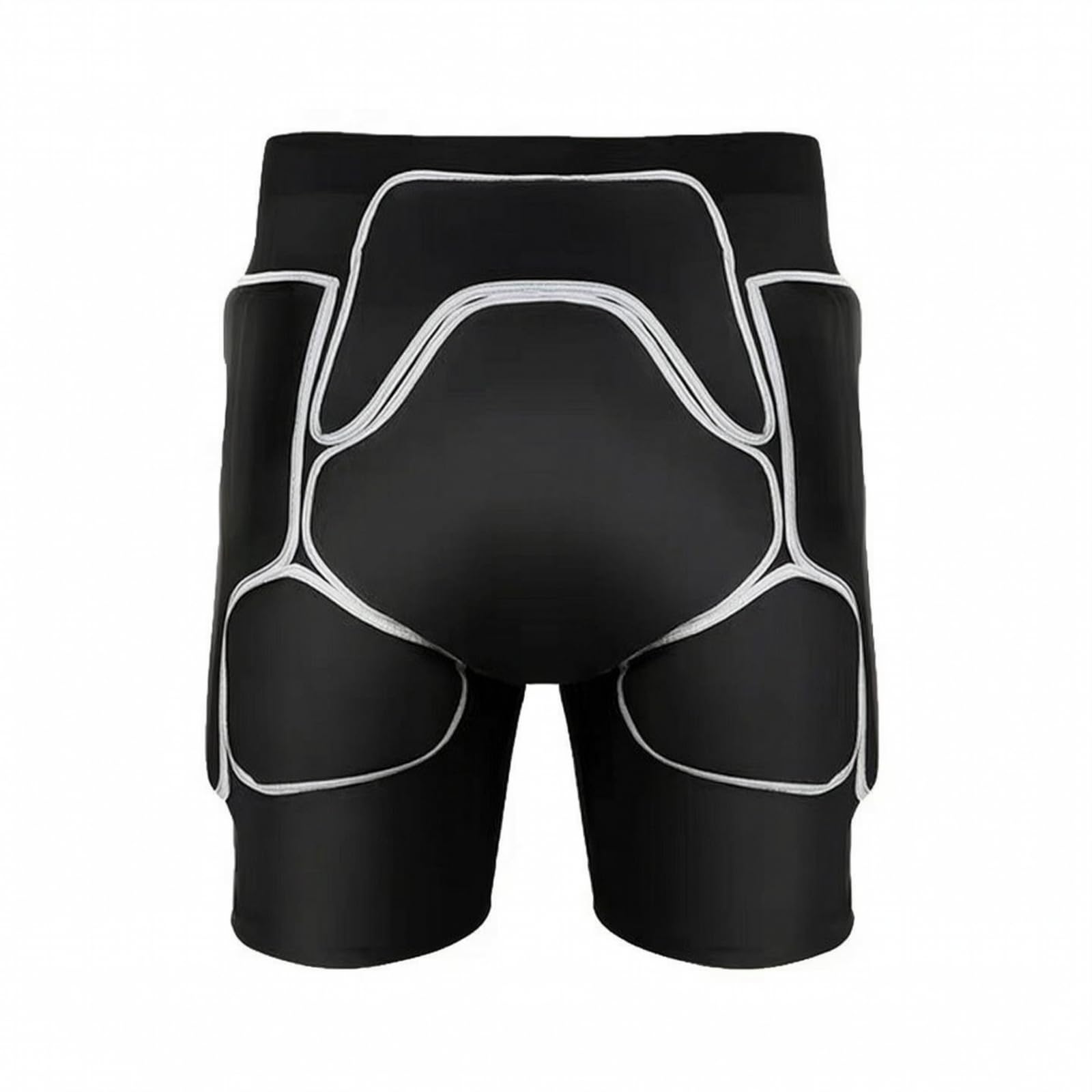 Protezione per Coccige e Sedere Robusti | Tessuto spandex Elasticizzato, Pantaloncini Protettivi Aderenti, Confortevoli, Indumento Protettivo Sportivo , Nero Grigio , S