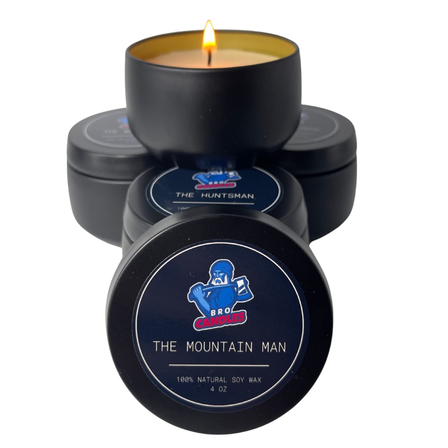 Candles for Men Masculine Scents Candle Variety Pack Of 4