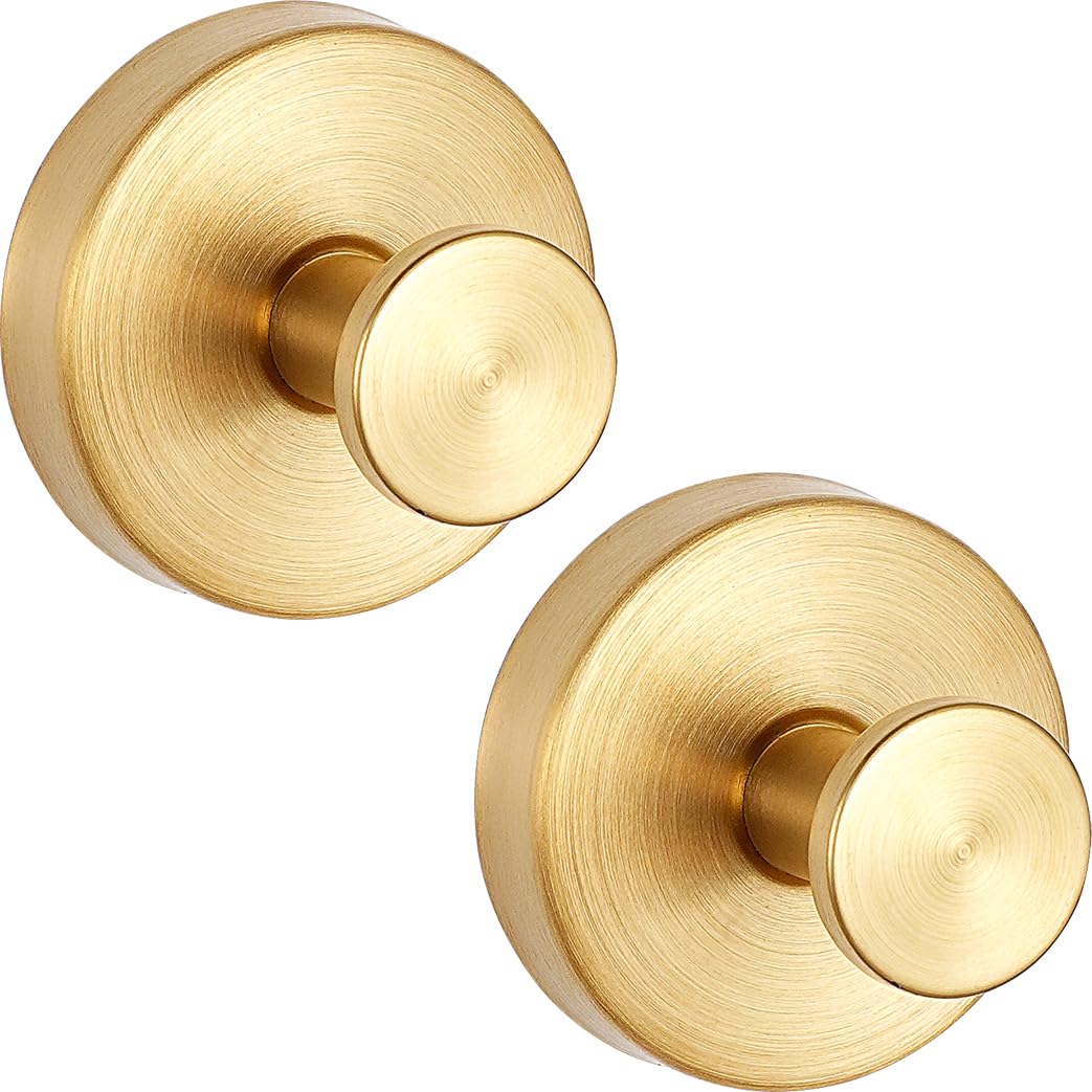 QIIODATD Suction Cup Hooks for Shower Wall (2 Packs) - SUS304 Stainless Steel for Bathroom, Kitchen, Bedroom - Glass Doors, Mirrors, Tile Bracket for Hangers, Coats, Towels