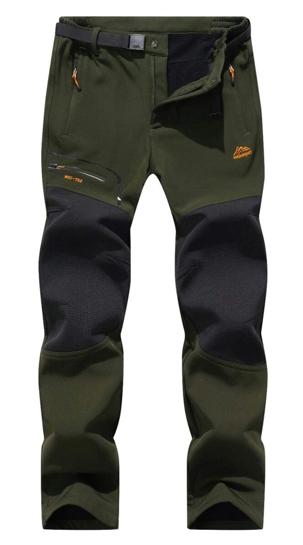 BenBoy Homme Pantalon Ski Imperméable Randonnée Softshell Pantalon Thermique Étanche Coupe-Vent Hiver de Montagne Neige