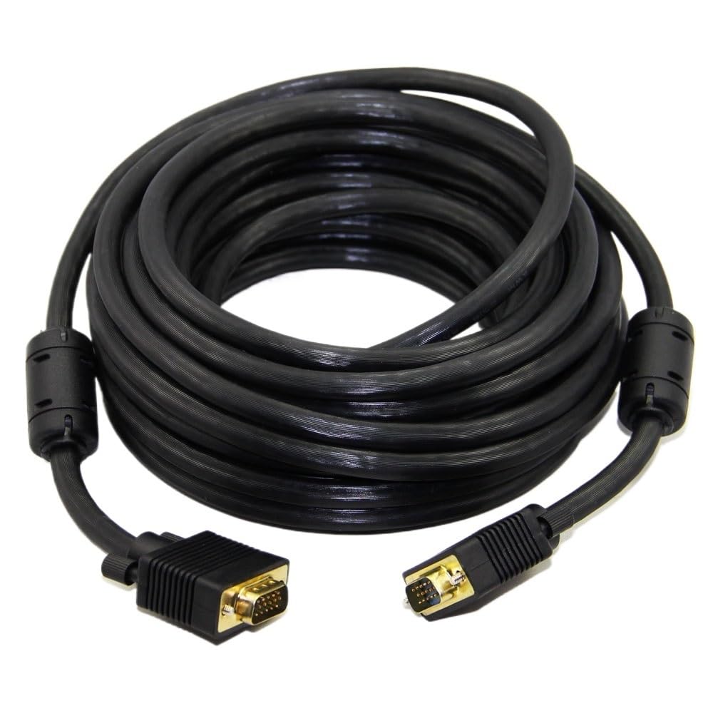 Kabel VGA męski 3+6 HD przewodowy 15PIN do projektora LCD monitora PC 1,5 m 300 cm 5 m 10 m 20 m (1,5 m)