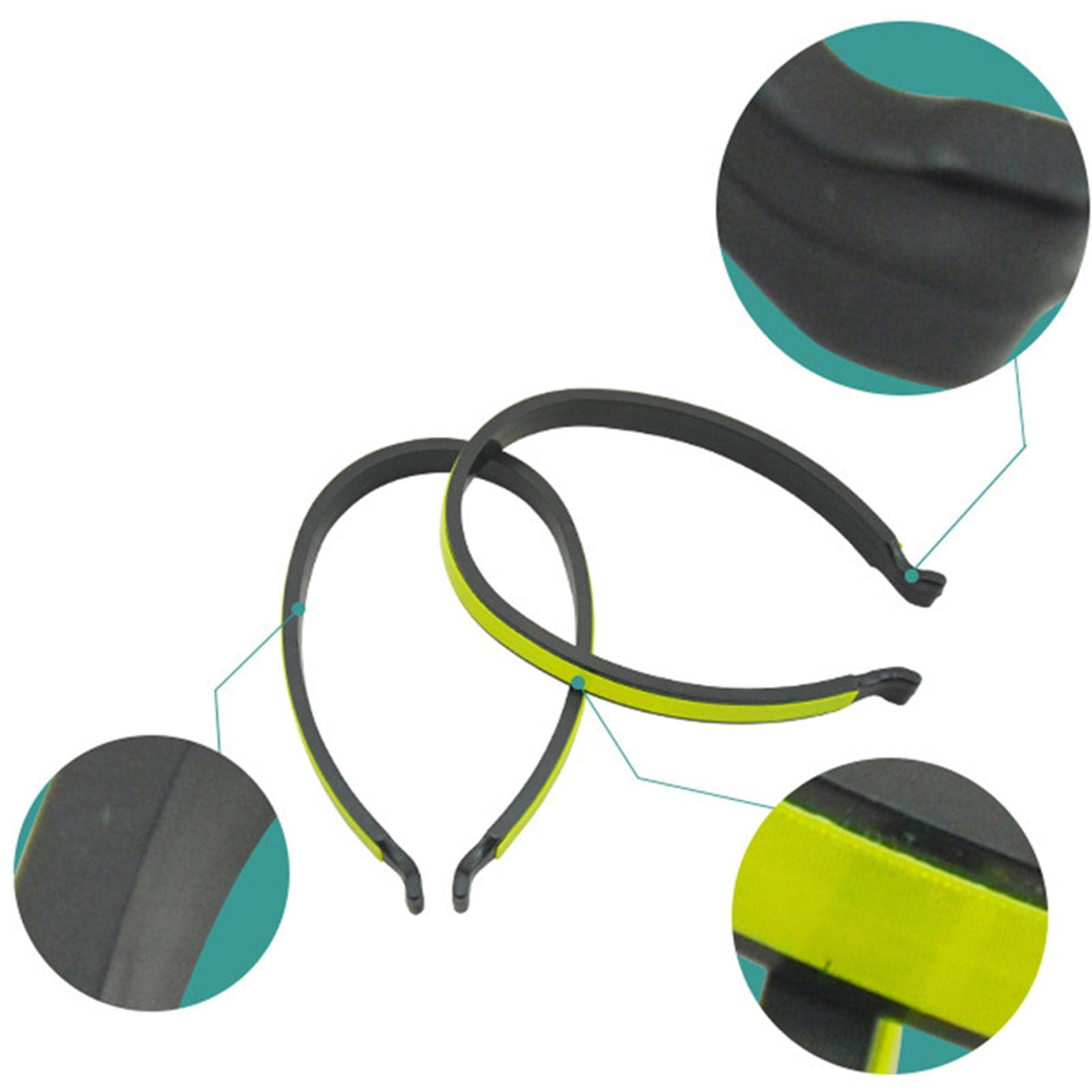 Perfeclan 1 paar fiets reflecterende enkelbeen broek broek band clips riem voor joggen, fietsen, enkele rij katrol, klimmen, kamperen, zwart, 35 mm Perfeclan 1 paar fiets reflecterende enkelbeen broek broek band clips riem voor joggen, fietsen, enkele rij katrol, klimmen, kamperen, zwart, 35 mm