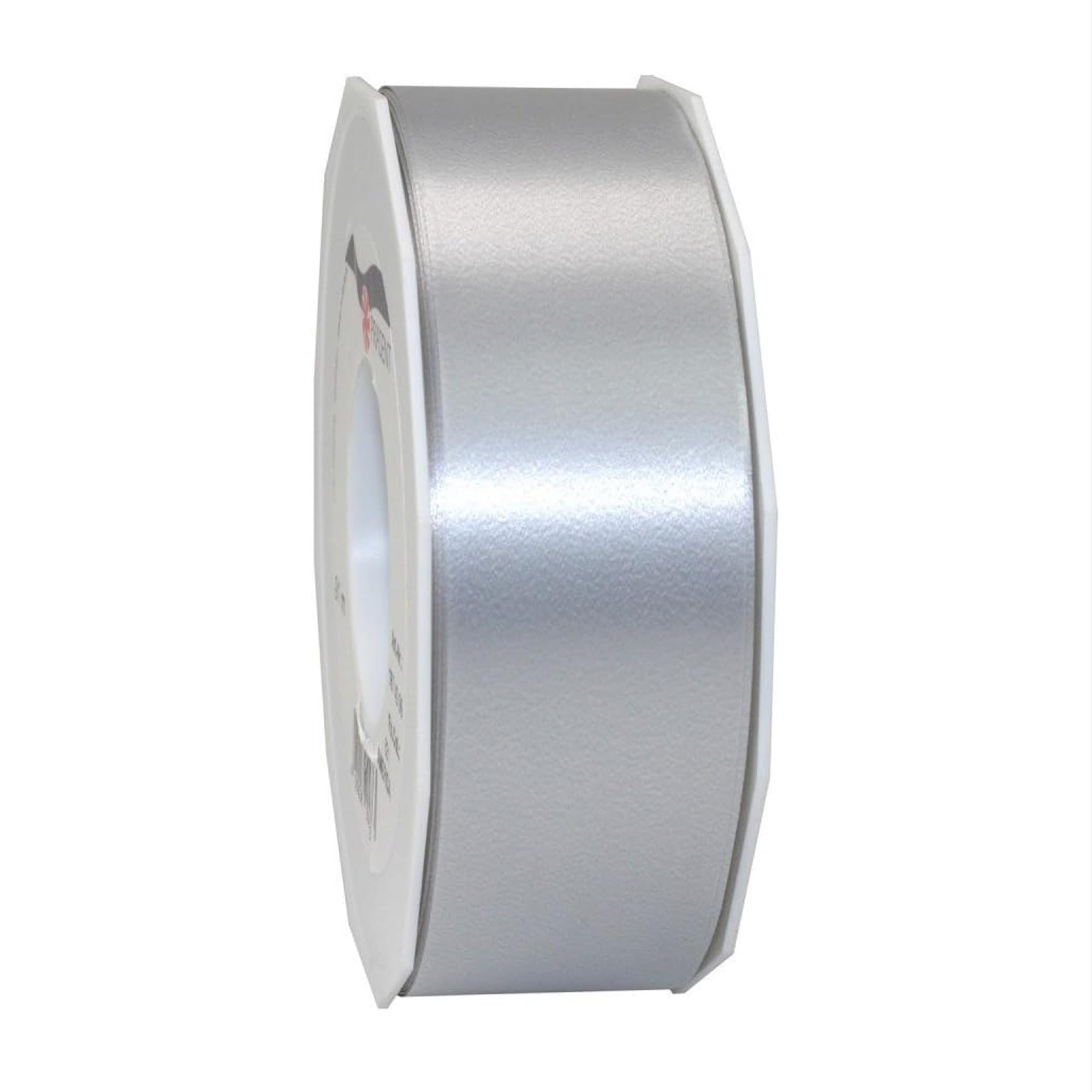 PRÄSENT - America Curling Ribbon Silver 40 mm width, 91 m length