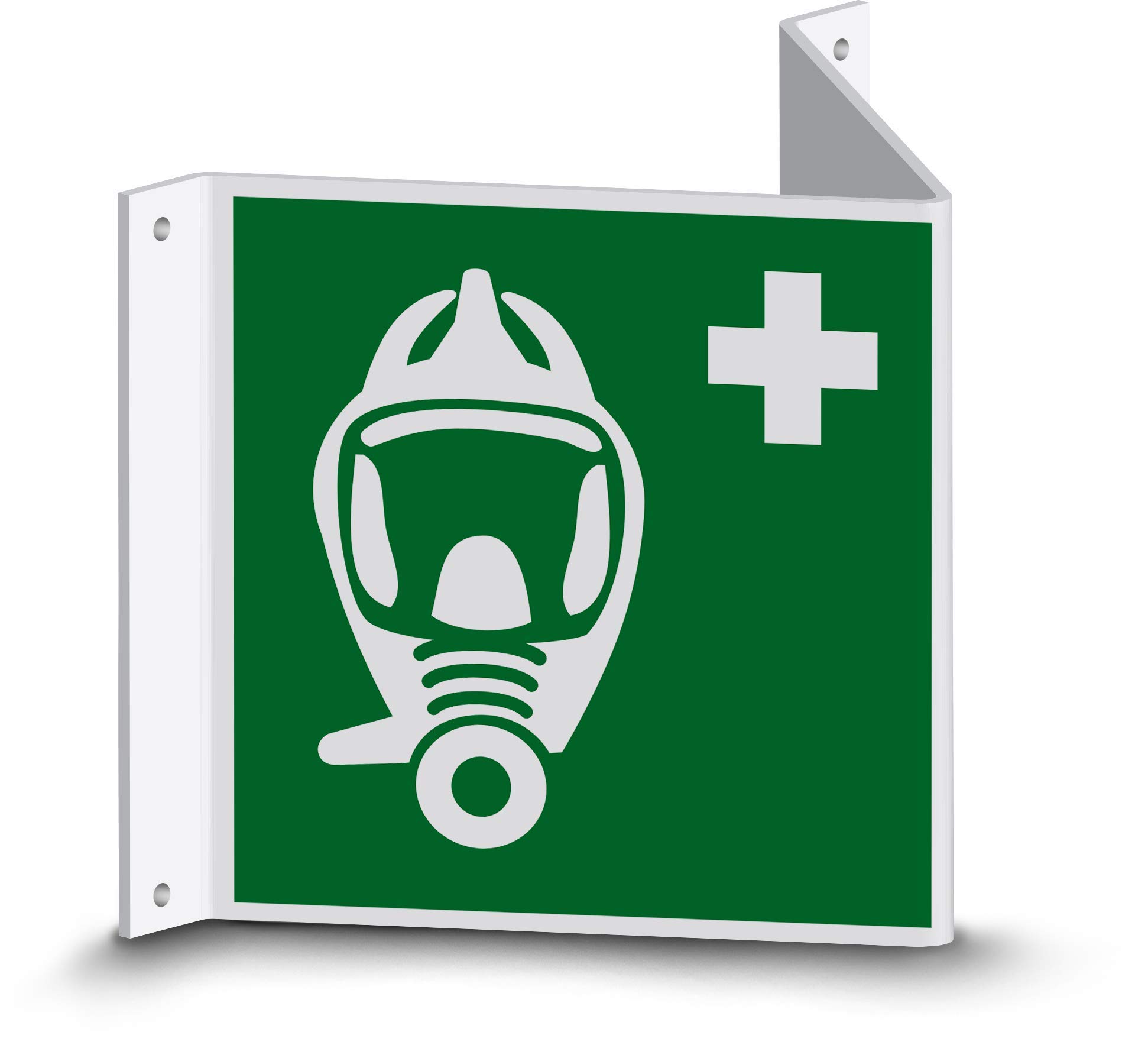 Rettungszeichen - Fluchtretter (E029) - Nasenschild - 30 cm - langnachleuchtend