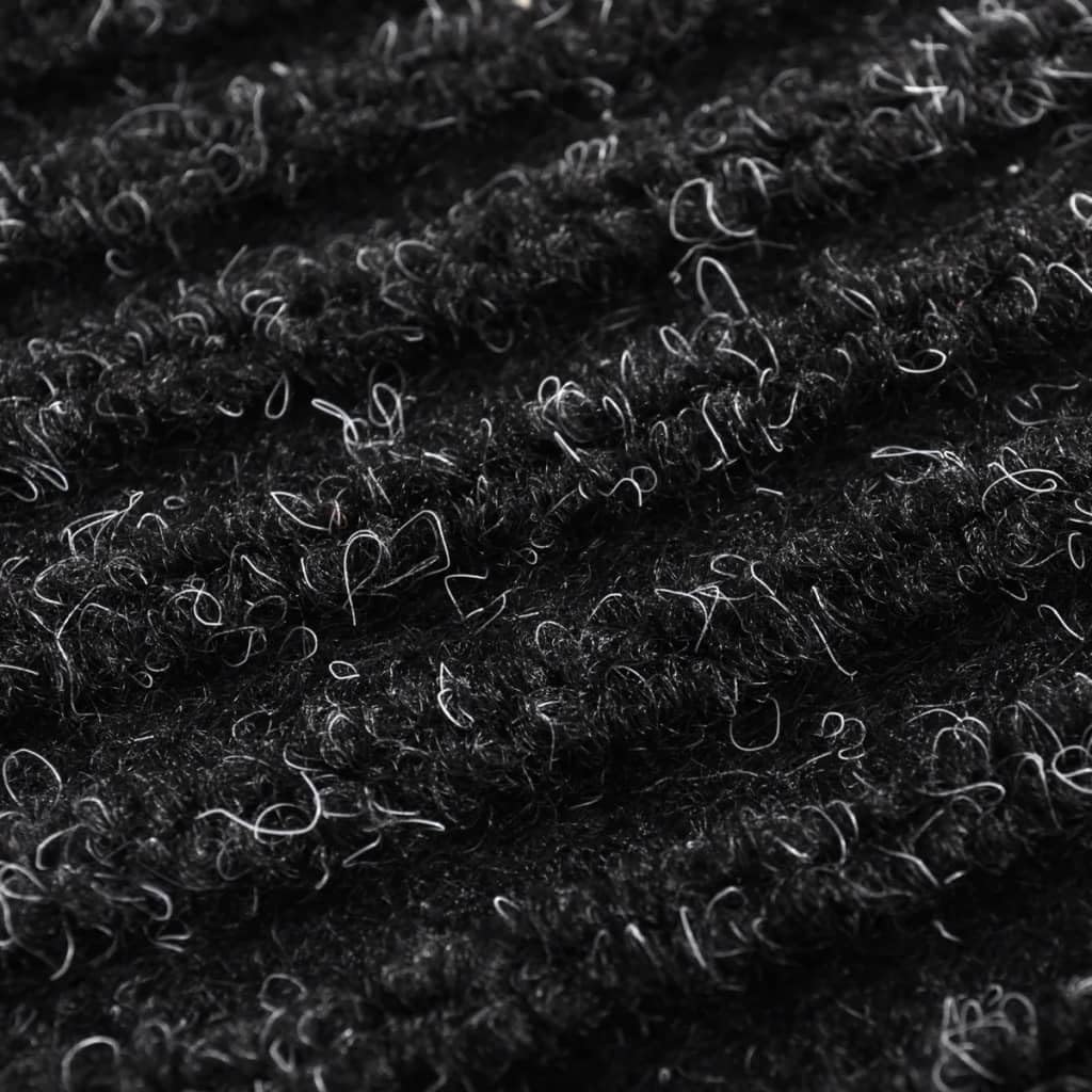 vidaXL Tapis d'entrée Noir 120 x 180 cm PVC
