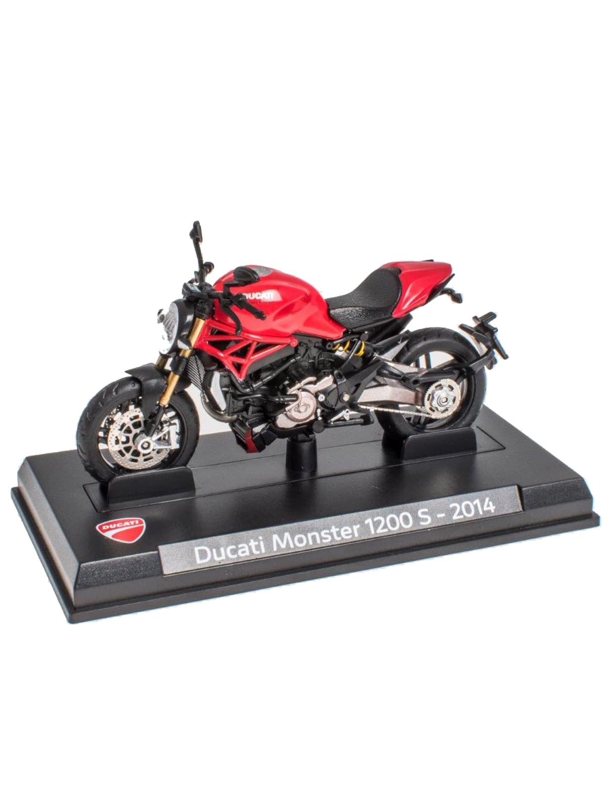 Ex Mag 1:24 Scale Compatible with Ducati Monster 1200 S (2014) in Red