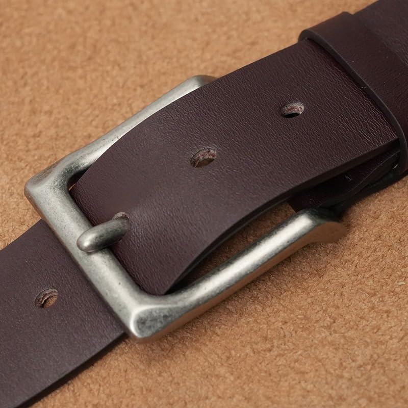 JSEIAJB Belt Needle Buckle Casual Belt With Solid Alloy Buckle Leather Vintage Belt3