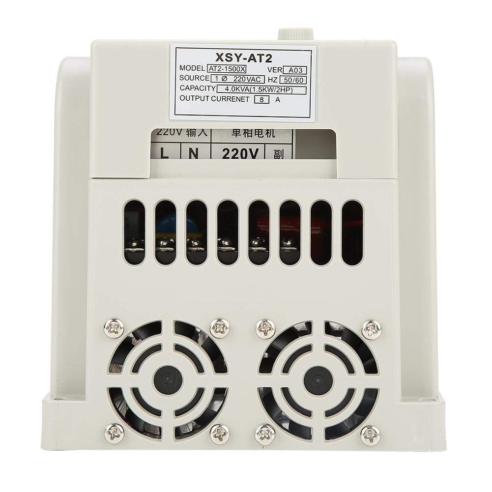 Variateur de fréquence, 220VAC Variable Frequency Drive VFD Speed Controller pour monophasé 1.5kW AC Motor, VFD Inverter Frequency Drive CNC Drive Converter