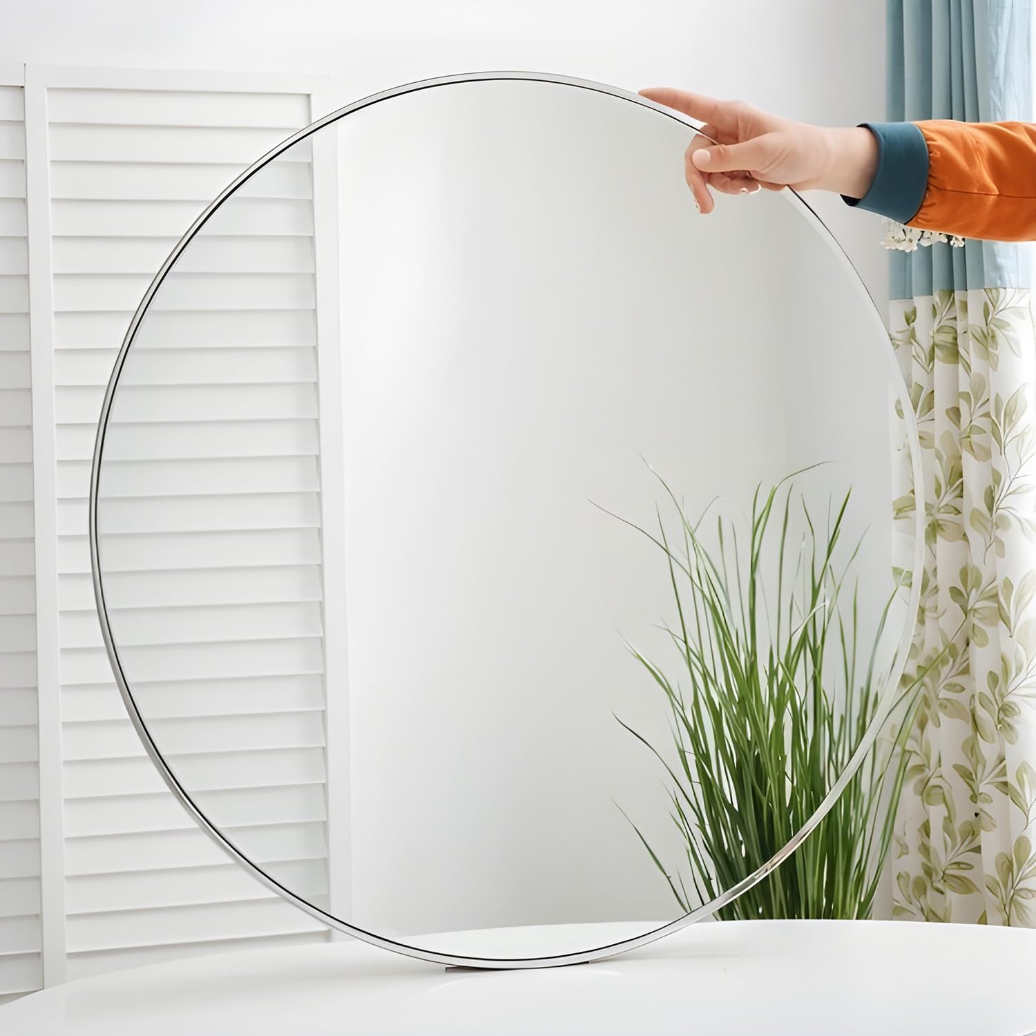Okrągły blat ze szkła hartowanego, grubość 8 mm, zamiennik do jadalni, kuchni i patio (70 cm) - wielofunkcyjna szklana powierzchnia do dekoracji domu