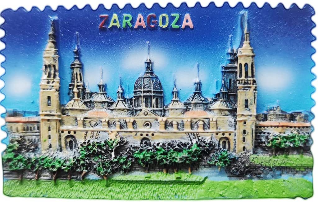Altko Zaragoza Spain Magnet Fridge Refrigerator Magnet Decoration Sticker Souvenir Resin Crafts Kitchen Whiteboard