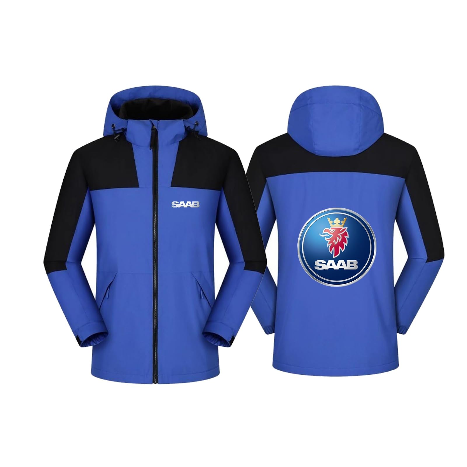 DHUAOPCK Softshell Jacket S.A.A.B, Waterproof Softshell Jacket, Outdoor Jacket for Skiing Ice Skating, Rain(Blue2,2XL)