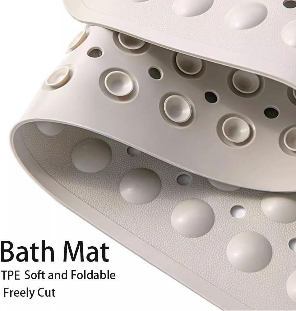 Tappetino da doccia antiscivolo Tappetini da bagno e doccia con ventosa | Beige,70x70cm