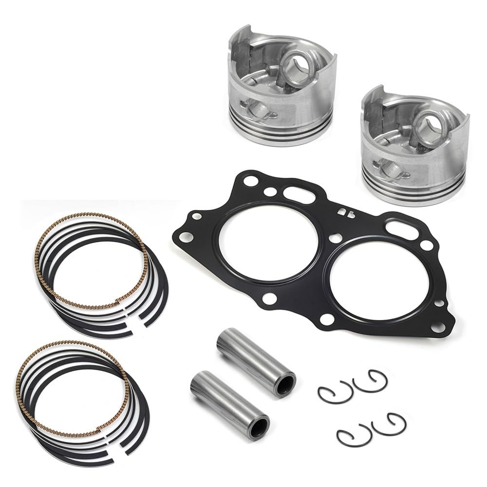 pist. Kit di ricostruzione for estremità del pistone sovradimensionata da 0,5 mm, guarnizione for anello Adatto for carrello golf a 4 tempi EZGO, motore Fuji EH35C MCI 350 cc, 1996-2008