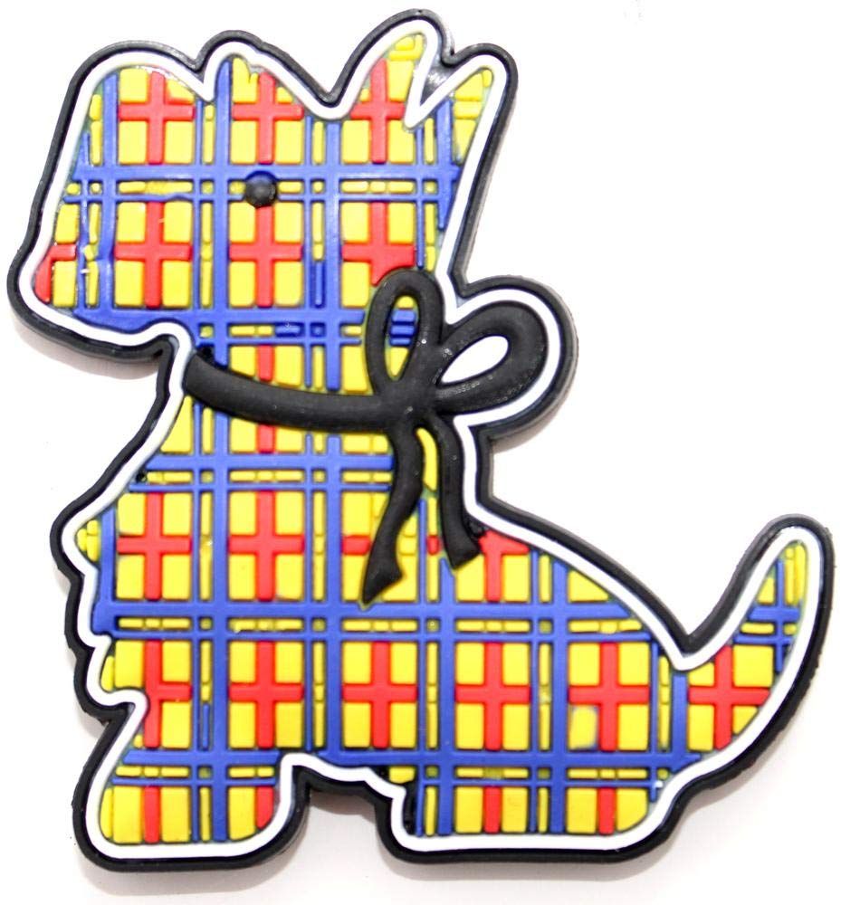 Eurostick Tartan Scottie Dog Must Have Souvenirs Scotland Scottish Pu Fridge Magnet Lion Rampant Tartan (Tartan Scottie Dog)