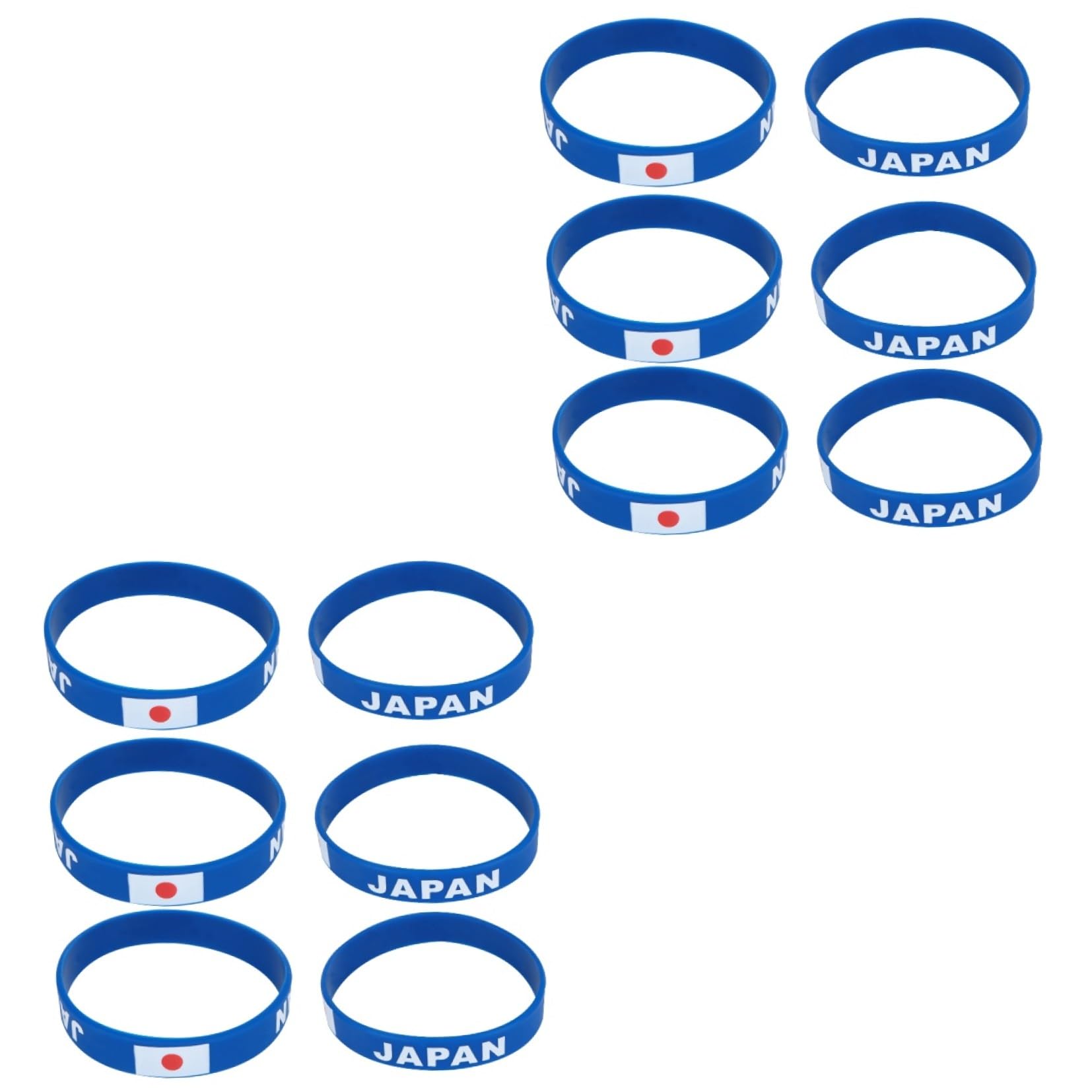 HANABASS 12 Pièces Bracelet De Pays Bracelet Drapeau National Drapeau Du Pays Du Japon s De Sport s De Compétition Sportive Bandes Groupe