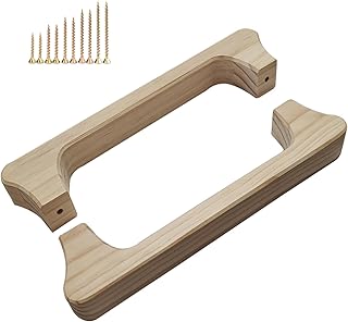 Large Wooden Door Pull Handle, 11.7 Inches - Suitable for Sauna Doors and Any Door Up to 2.5 Inches, Thick Sauna Room Accessory